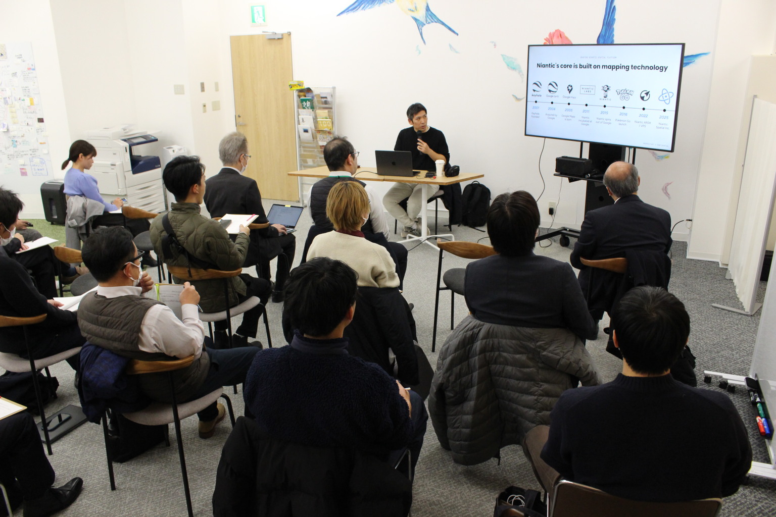 Niantic SpatialのAR技術をテーマにしたXRセミナーを受講する参加者たちの全体風景
